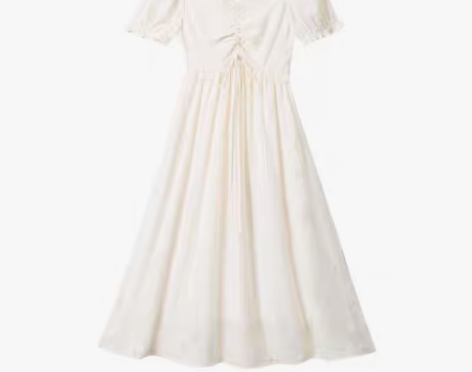 转卖甜美初恋裙子夏季新款女装白色连衣裙 穿...