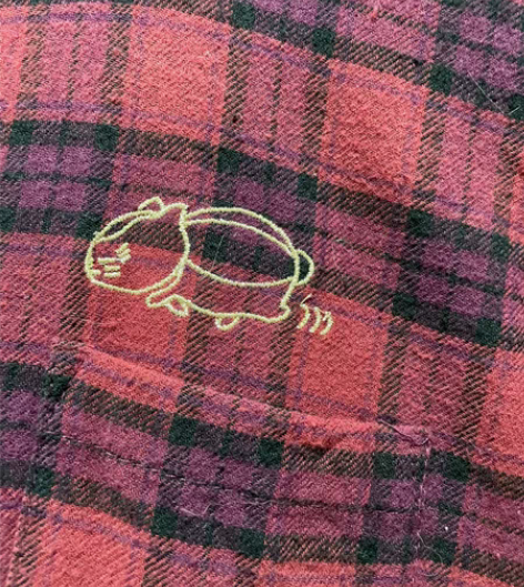 包邮猫咪老师刺绣格子连衣裙 9成新吧，买来...