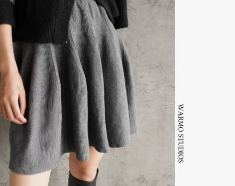 转卖Warmo/2022春秋新款减龄针织半...