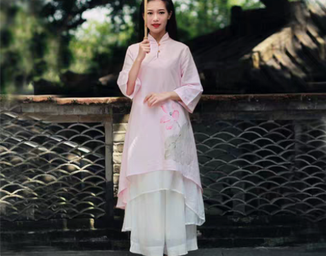 转卖2018新款棉麻改良中国风立领复古文艺...