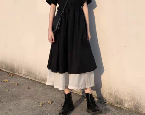 转卖自制可爱学院风连衣裙甜美日系复古pol...