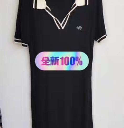 卡帝乐鳄鱼品牌专柜款Polo连衣裙女短袖夏...