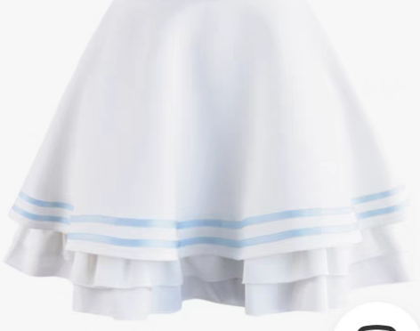 转卖原创设计森女部落蓝莓酸奶学院风高腰半身...