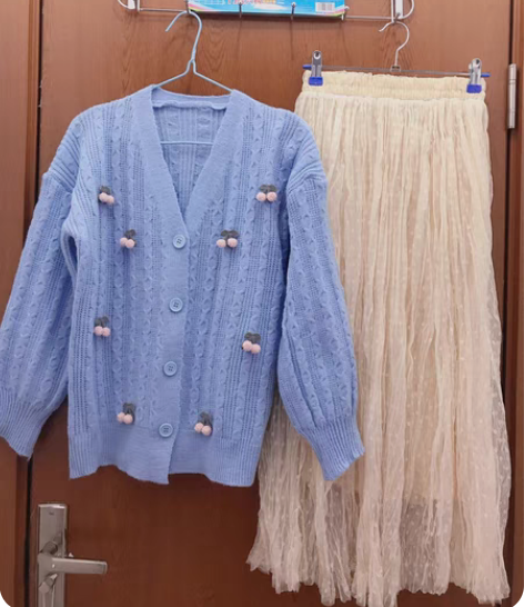 樱桃小可3.0 全新一套套装半身裙 纯欲风...