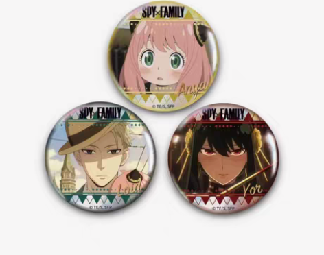 【出】间谍过家家 星河动漫 徽章 一家三口...