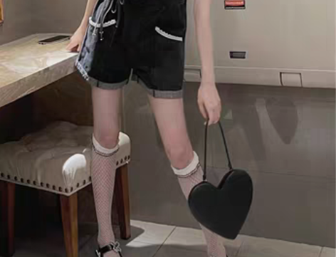 转卖酷盐系牛仔背带裤女2022新款夏季薄款...