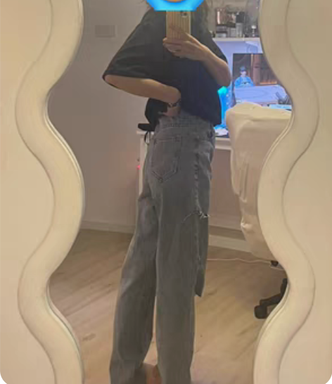 破洞牛仔裤 160 无品牌 9新20 Mi...