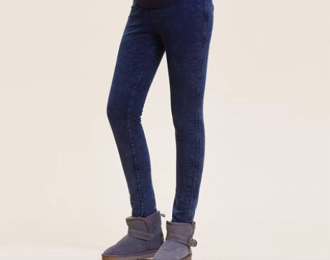 转卖快乐屋孕妇裤加绒冬季牛仔铅笔裤珍珠绒欧...