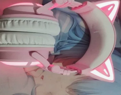 实价全新包邮新款妖舞猫耳耳机3G头戴 降噪...