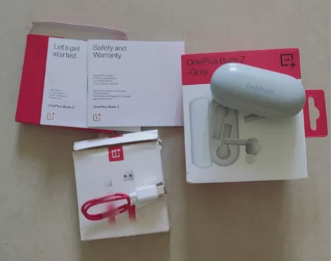 一加oneplus buds Z耳机，浅灰...
