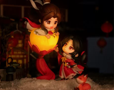 擎苍天官赐福谢怜三郎千灯映阙Q版手办动漫周...