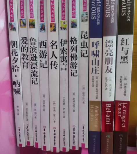 昆虫记，西游记，名人传，爱的教育，红与黑，...