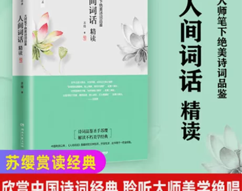 人间词话精读新版 苏缨 融和中国传统诗论西...