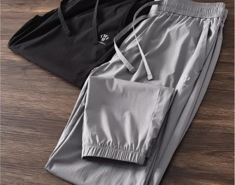 海澜之家男士春夏季薄款运动九分裤裤速干裤九...