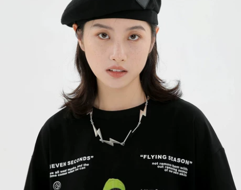 英伦复古黑色帽子男女韩版百搭网红画家贝雷帽...