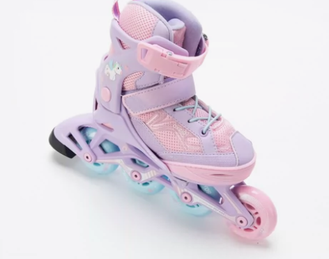 迪卡侬溜冰鞋儿童初学者轮滑鞋女童男孩滑冰鞋...