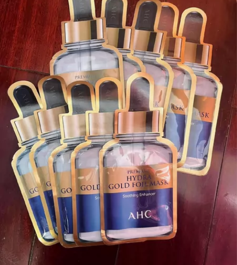 韩国AHC黄金面膜锡纸去黄抗氧修复舒缓提亮...