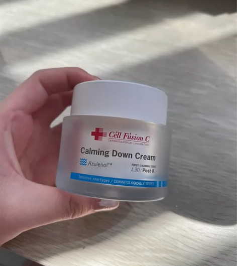 韩国秀肤生蓝色敏感肌修护屏障女乳面霜 补水...