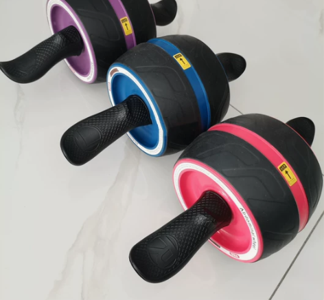 17.9包邮全新健腹轮滚轮腹肌锻炼器自动回...