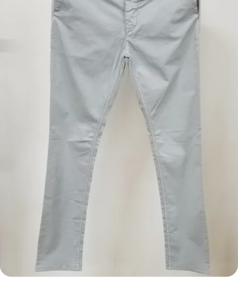 阿玛尼直筒修身弹力休闲裤，闲置正品全新，灰...