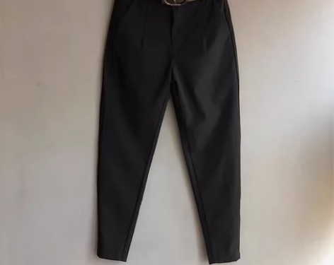 春夏新款西裤男韩版修身显瘦直筒九分裤纯色小...