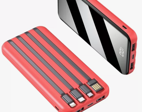 新款充电宝20000毫安自带线闪充超大容量...