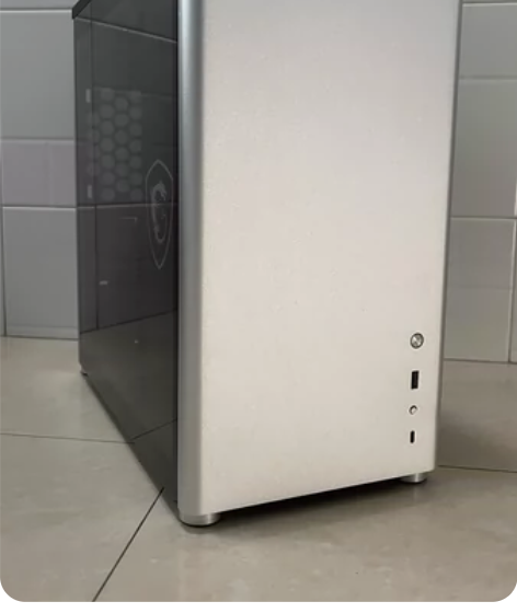 自用闲置  乔思伯D40电脑机箱铝合金面板...