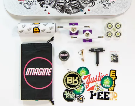 沸点justice滑板双翘 没下地没踩过 ...