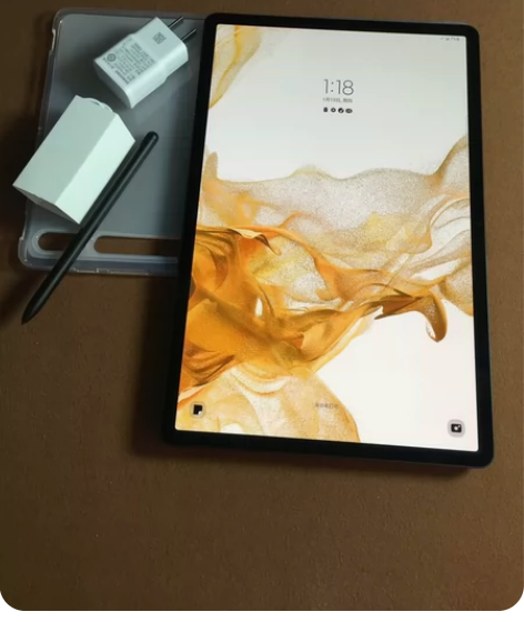 整套～三星平板TabS8+X808黑色5G...