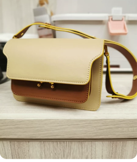 ?marni小号 奶茶拼色 杭州大厦购入 ...