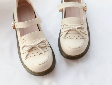 低跟牛筋底娃娃鞋  制服鞋 厚底增高学院风...