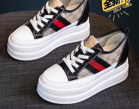 内增高板鞋女2021春季新款ins超火厚底...