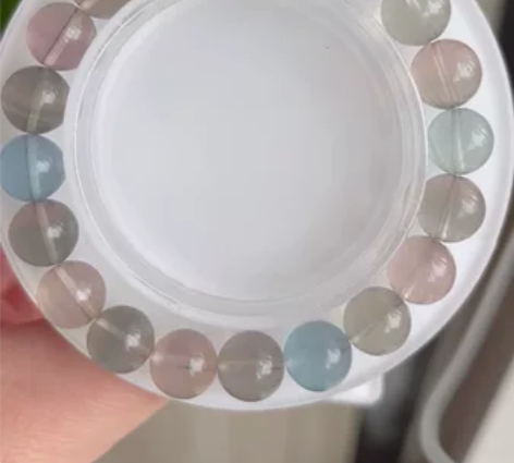 莫兰迪配色萤石手链 高透版萤石手链，非常干...