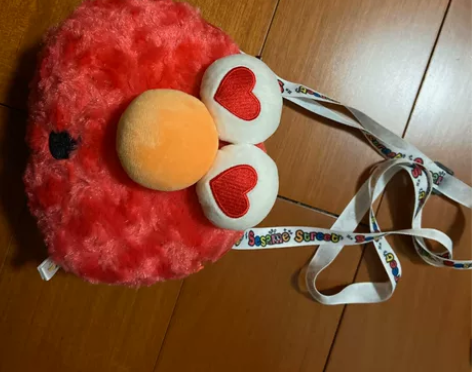 环球影城芝麻街艾摩艾比饼干怪ELMO爱心X...