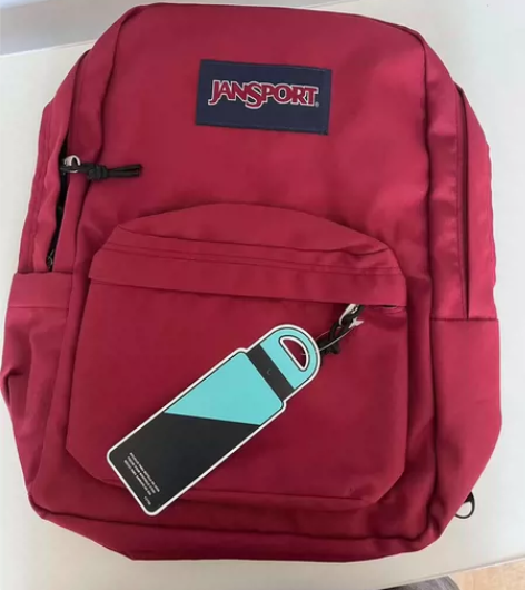 【正品捡漏】酒红色jansport杰斯伯全...