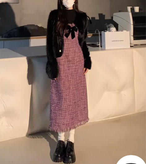 DREAM+SEVEN77小香风吊带连衣裙...