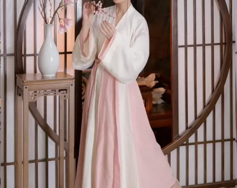 退坑出正版白菜汉服【粉洛】魏晋制三件套春秋...