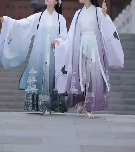 【晚晴古风】纤裳婉｜原创汉服女魏晋风大袖情...