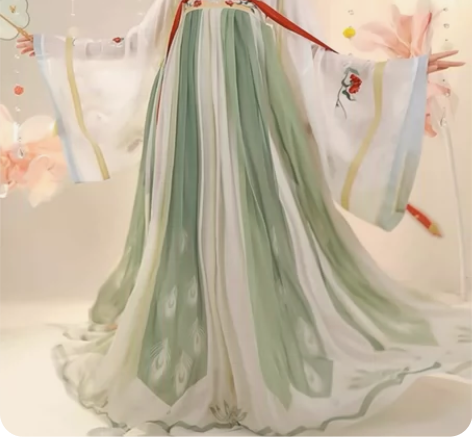 都城南庄 汉服 陌上桑 夏季薄纱一片式齐胸...