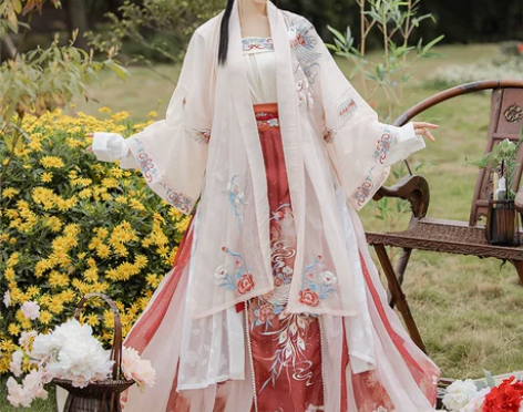 耀春迟园春汉服女原创中国风宋制长褙子齐腰百...