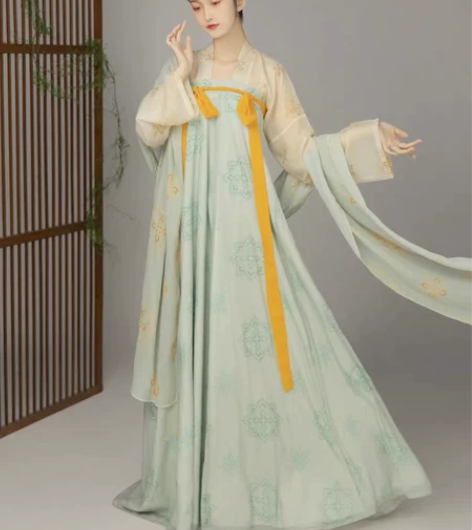 柒邑【忆长安】汉服女原创唐风齐胸衫裙复原款...