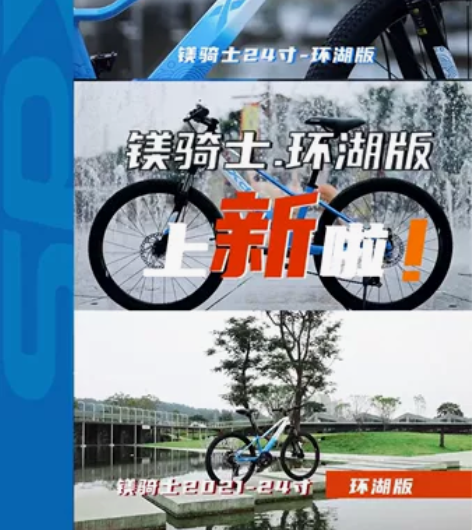 全新正品喜德盛山地自行车镁合金车架7速男女...