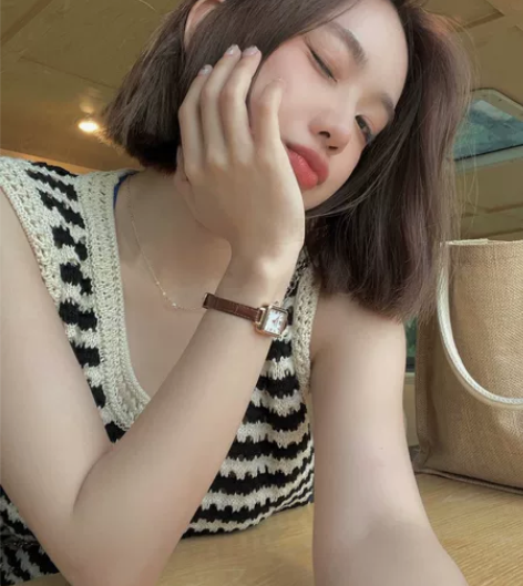 小棕表Lola女士rose时尚手表 复古深...