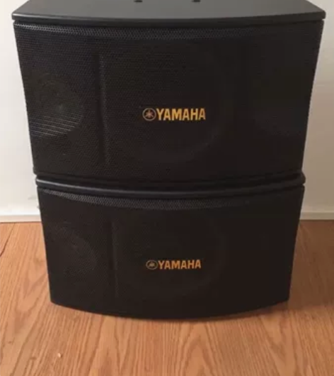 二手雅马哈音箱10寸卡包家庭KTV套装卡拉...
