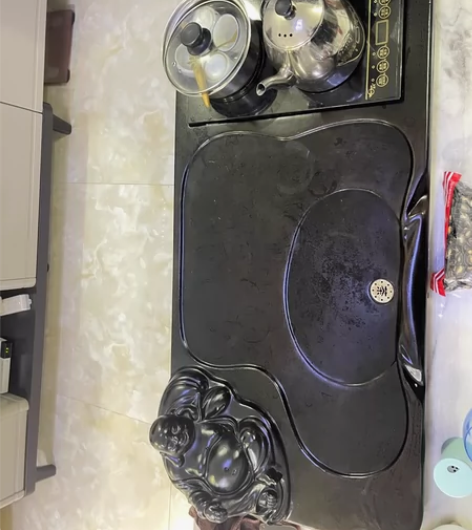 老夫子功夫茶盘四合一电热炉特价茶托茶海大号...