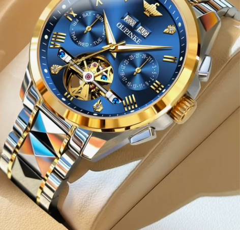 官方旗舰店瑞士欧品客品牌名表正品手表男士全...