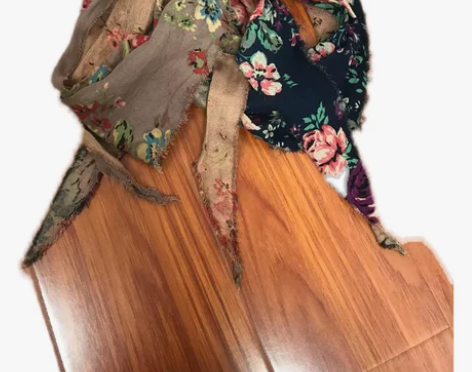 围巾(单独拍不发货)宠粉福利棉麻数码印花三角