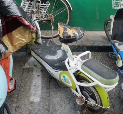飞鸽电动车，闲置好长时间，车座子和电瓶不行...