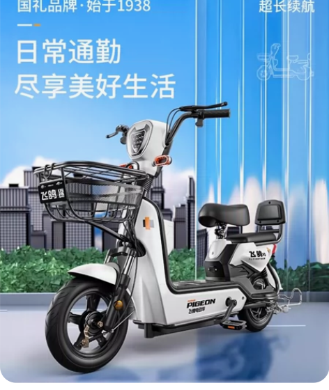 飞鸽电动车，48V20Ah超威大电瓶，续航...