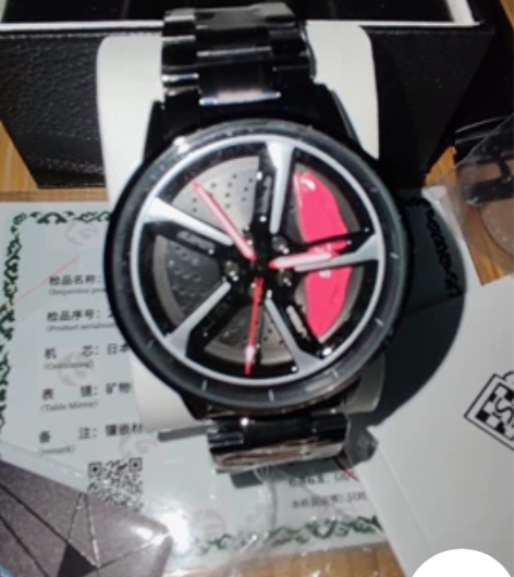 刀锋轮毂奥迪RS7立体旋转手表帅气手表黑科...